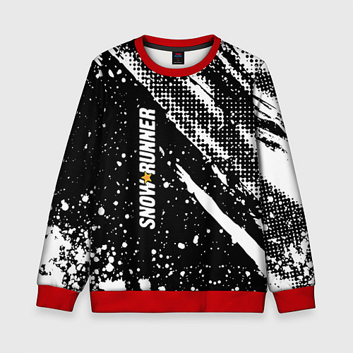 Детский свитшот SnowRunner Logo / 3D-Красный – фото 1