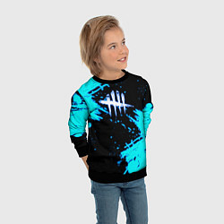 Свитшот детский Dead by Daylight неон, цвет: 3D-черный — фото 2