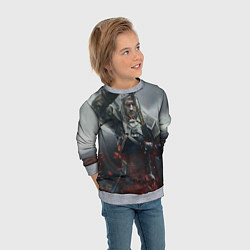 Свитшот детский ВЕДЬМАК СЕРИАЛ ДИКАЯ ОХОТА, цвет: 3D-меланж — фото 2