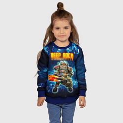 Свитшот детский Deep Rock Galactic Gunner, цвет: 3D-синий — фото 2