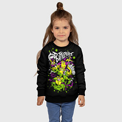 Свитшот детский Battletoads - Боевые Жабы, цвет: 3D-черный — фото 2