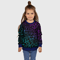 Свитшот детский НЕОНОВЫЕ ФОРМУЛЫ NEON FORMULAS, цвет: 3D-синий — фото 2