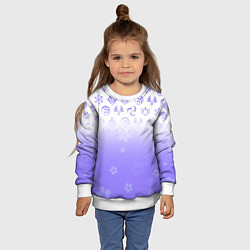 Свитшот детский GENSHIN IMPACT SYMBOL PATTERN SAKURA САКУРА, цвет: 3D-белый — фото 2