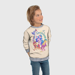Свитшот детский G5 My Little Pony, цвет: 3D-меланж — фото 2