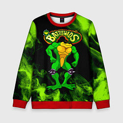 Свитшот детский Battletoads Rash, цвет: 3D-красный