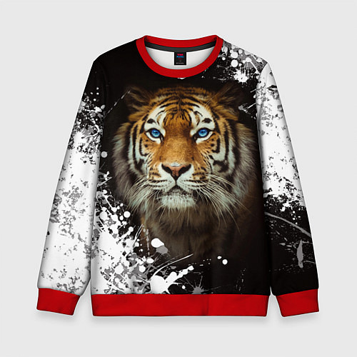 Детский свитшот Год тигра2022 / 3D-Красный – фото 1