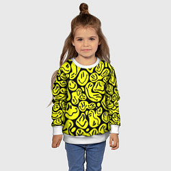 Свитшот детский The Смайлики, цвет: 3D-белый — фото 2