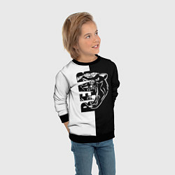 Свитшот детский BEAR Медведь, цвет: 3D-черный — фото 2