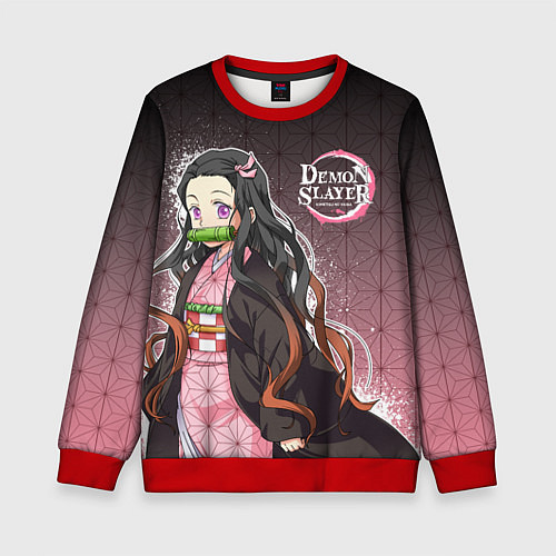 Детский свитшот НЕЗУКО NEZUKO SLAYER / 3D-Красный – фото 1