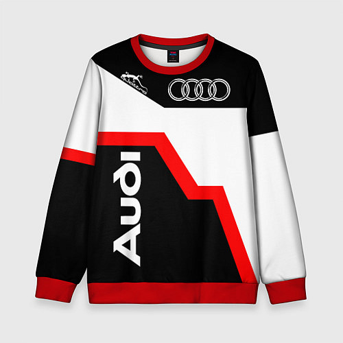 Детский свитшот AUDI полный привод / 3D-Красный – фото 1