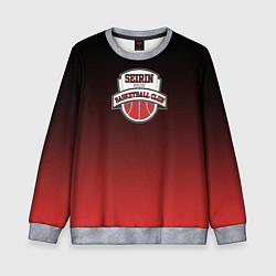 Свитшот детский БАСКЕТБОЛЬНЫЙ КЛУБ SEIRIN, цвет: 3D-меланж