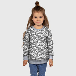 Свитшот детский Серый Городской Камуфляж, цвет: 3D-меланж — фото 2