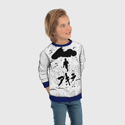Свитшот детский Akira черный постер, цвет: 3D-синий — фото 2