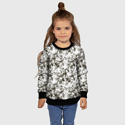 Свитшот детский Зимний Камуфляж цифра, цвет: 3D-черный — фото 2