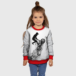 Свитшот детский ВЕЛОСПОРТ BMX Racing, цвет: 3D-красный — фото 2