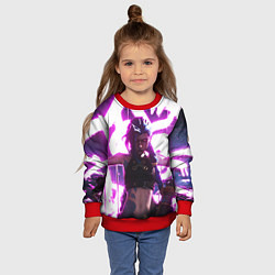 Свитшот детский Arcane League Of Legends JINX NEON, цвет: 3D-красный — фото 2