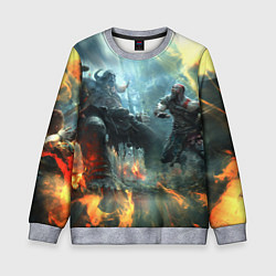 Свитшот детский God of War Fighting, цвет: 3D-меланж