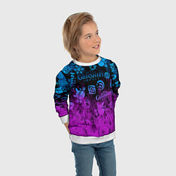 Свитшот детский Genshin Impact - Огонь, цвет: 3D-белый — фото 2