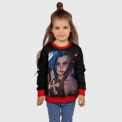 Свитшот детский Jinx - Джинкс Паудер, цвет: 3D-красный — фото 2