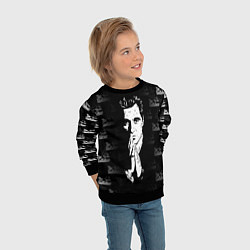 Свитшот детский Крёстный отец Лого паттерн, цвет: 3D-черный — фото 2