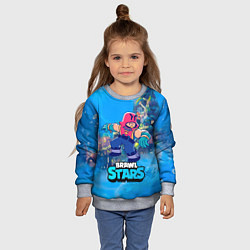 Свитшот детский Grom Brawl Stars art, цвет: 3D-меланж — фото 2