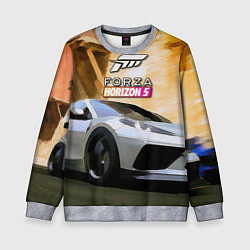 Свитшот детский Игрище Forza Horizon 5, цвет: 3D-меланж