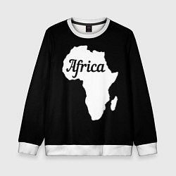 Детский свитшот Африка на чёрном