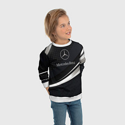 Свитшот детский Mercedes-Benz Sport, цвет: 3D-белый — фото 2