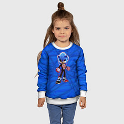 Свитшот детский Соник иксэ, цвет: 3D-белый — фото 2