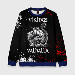 Свитшот детский Викинги: Вальхалла Vikings: Valhalla, цвет: 3D-синий