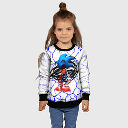 Свитшот детский СОНИК EXE ТЕМНЫЙ СОНИК, цвет: 3D-черный — фото 2