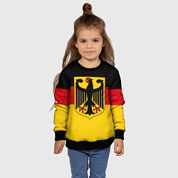 Свитшот детский Германия - Germany, цвет: 3D-черный — фото 2