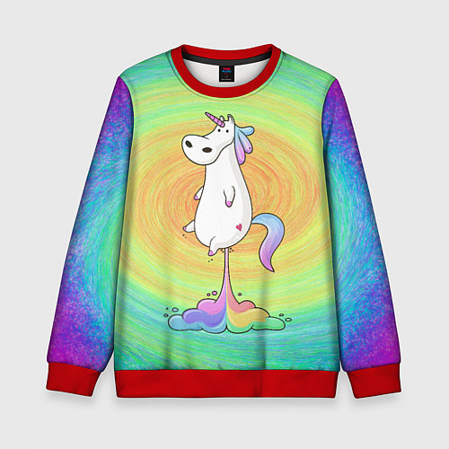 Детский свитшот На взлёт! / 3D-Красный – фото 1