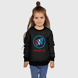Свитшот детский Buick Emblem Logo, цвет: 3D-черный — фото 2