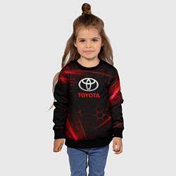 Свитшот детский Toyota sport соты, цвет: 3D-черный — фото 2