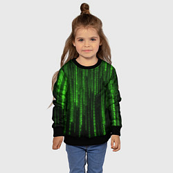 Свитшот детский Бегущий по коду, цвет: 3D-черный — фото 2