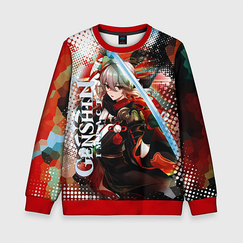 Детский свитшот Каэдэхара Кадзуха-странствующий самурай / 3D-Красный – фото 1