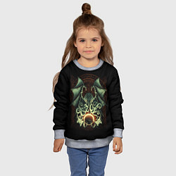Свитшот детский Величайший Ктулху, цвет: 3D-меланж — фото 2