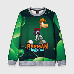 Свитшот детский Rayman Legends Green, цвет: 3D-меланж