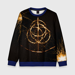 Свитшот детский ELDEN RING SYMBOL ВЕЛИКИЕ РУНЫ, цвет: 3D-синий