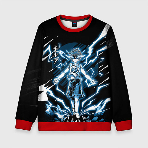 Детский свитшот КИЛУЯ HUNTER X HUNTER / 3D-Красный – фото 1
