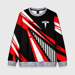 Свитшот детский ТЕСЛА - RED SPORT, цвет: 3D-меланж