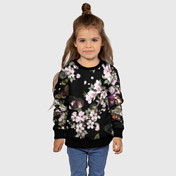 Свитшот детский Краски весны, цвет: 3D-черный — фото 2