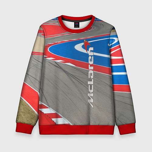 Детский свитшот McLaren Racing Route / 3D-Красный – фото 1