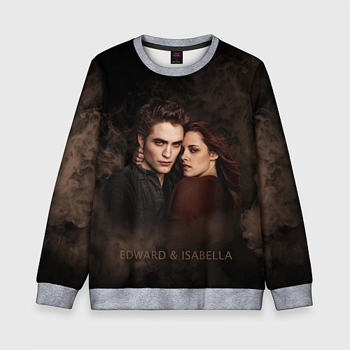 Детский свитшот Эдвард & Белла / 3D-Меланж – фото 1
