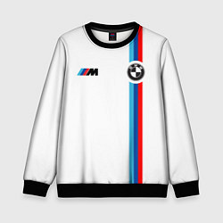 Свитшот детский БМВ 3 STRIPE BMW WHITE, цвет: 3D-черный