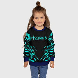 Свитшот детский HORIZON ZERO DAWN NEON, цвет: 3D-синий — фото 2