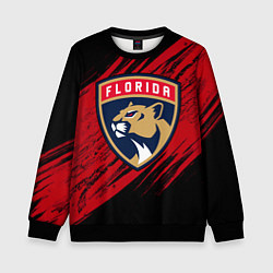 Свитшот детский Florida Panthers, Флорида Пантерз, NHL, цвет: 3D-черный