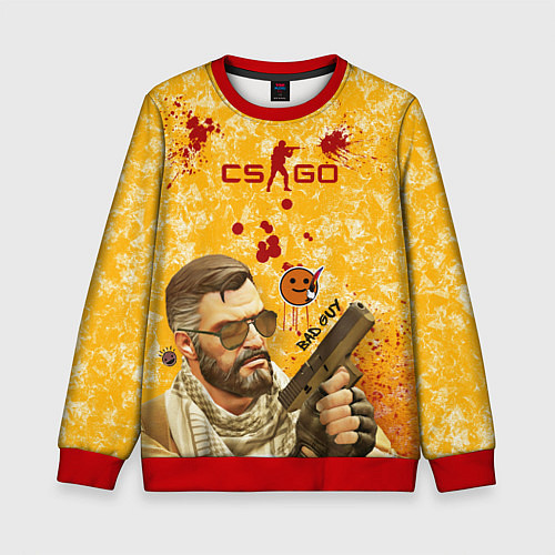 Детский свитшот CS GO BAD GUY / 3D-Красный – фото 1