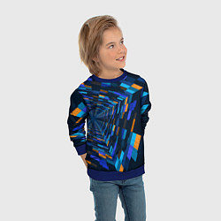 Свитшот детский Geometric pattern Fashion Vanguard, цвет: 3D-синий — фото 2